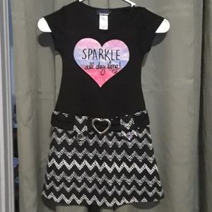Sparkle All Day Long dress girls size M (7/8)